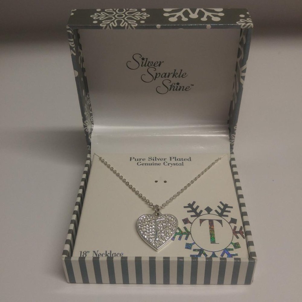JCP "T" Heart Necklace